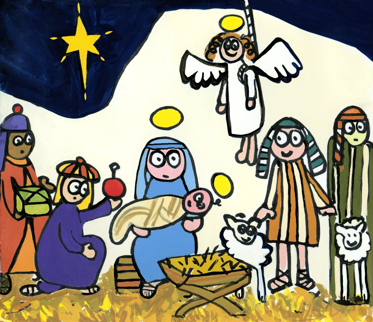 Escola Infantil, Brincadeira de Natividade, 2004 de Jane Freeman
