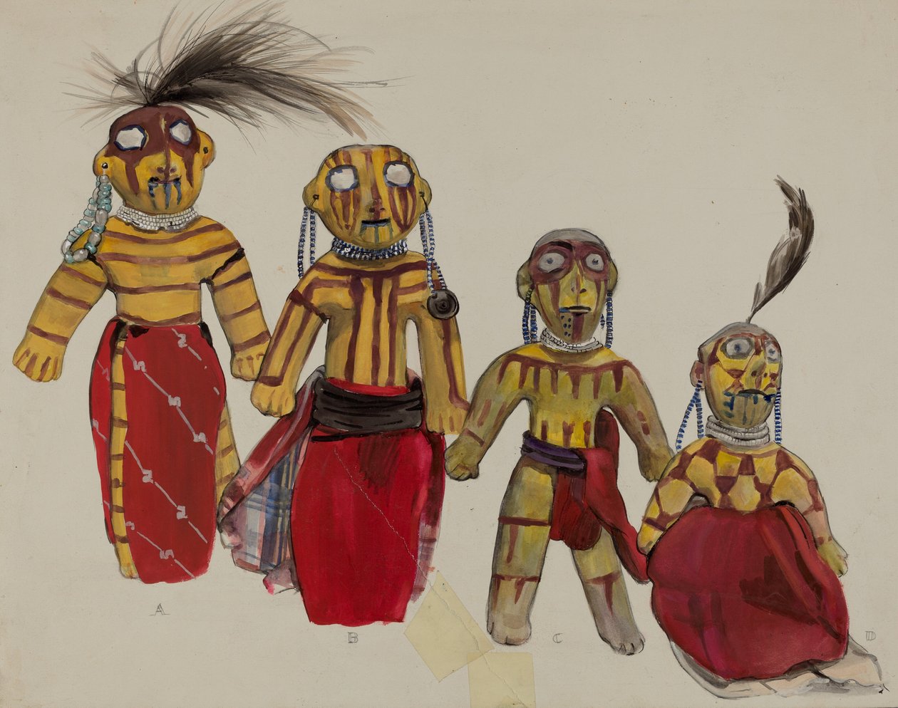 Grupo de bonecas indianas de Jane Iverson