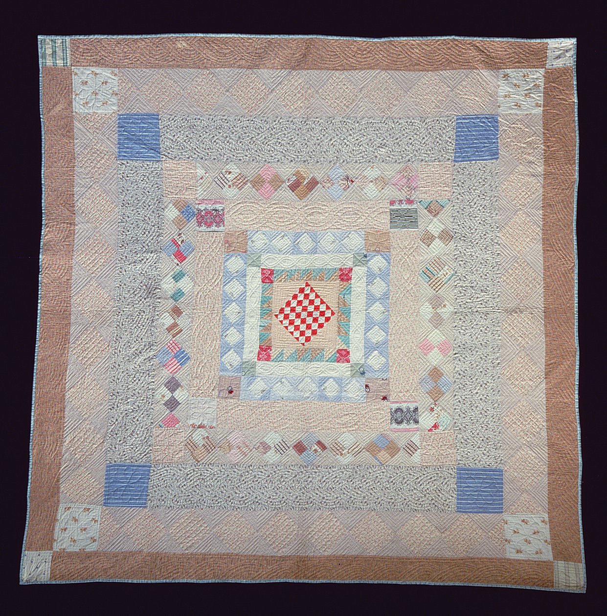 Colcha de retalhos, c.1860 (têxtil) de Jane Pizar