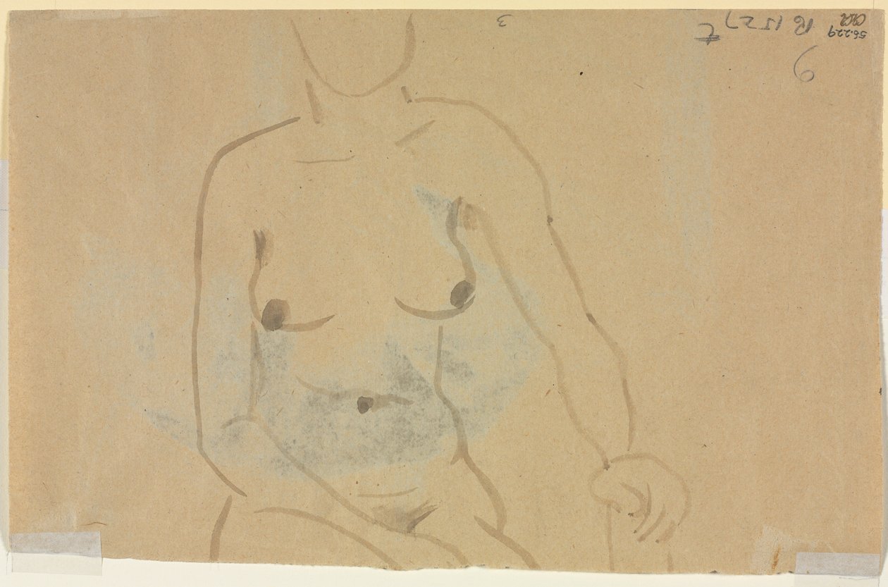 Torso de uma mulher nua (verso) de Jane Poupelet
