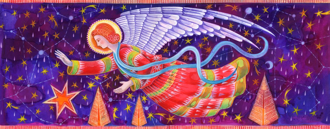 Angel, 1995, (tinta e guache) de Jane Tattersfield