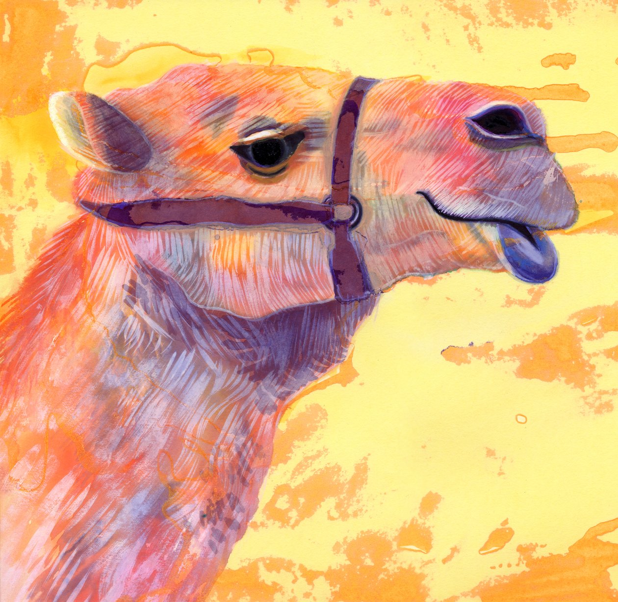 Camel, 1994, (tinta e guache) de Jane Tattersfield