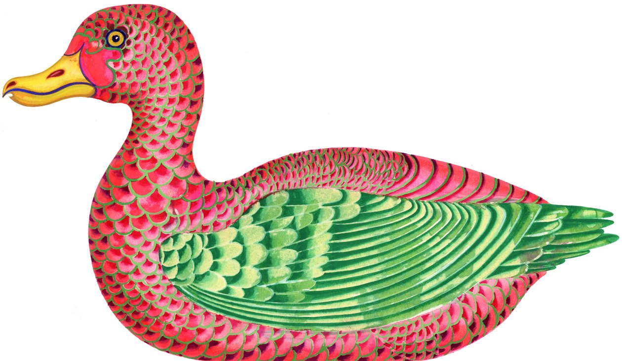 Duck, 1996, (tinta e guache) de Jane Tattersfield