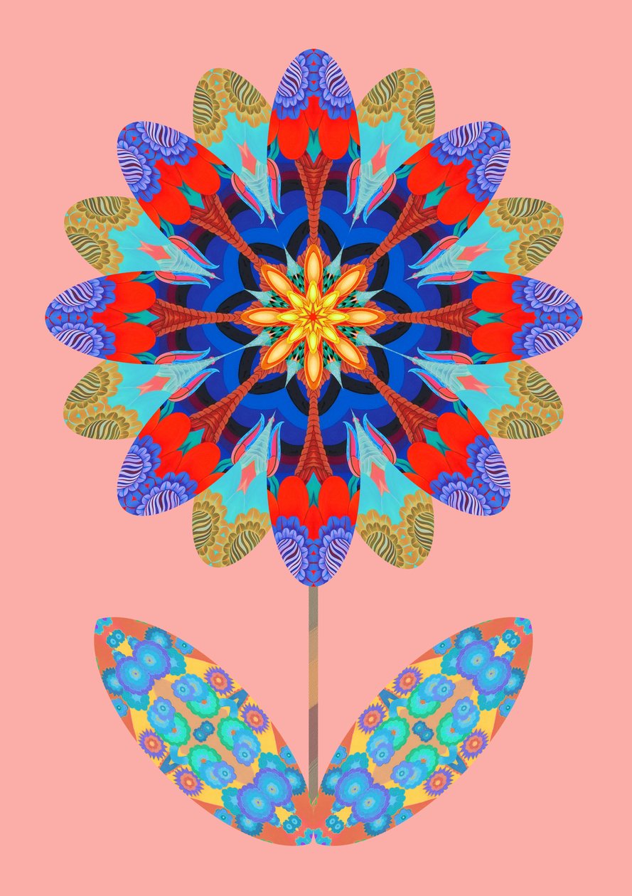 Corte de flores em rosa pálido, 2020 de Jane Tattersfield