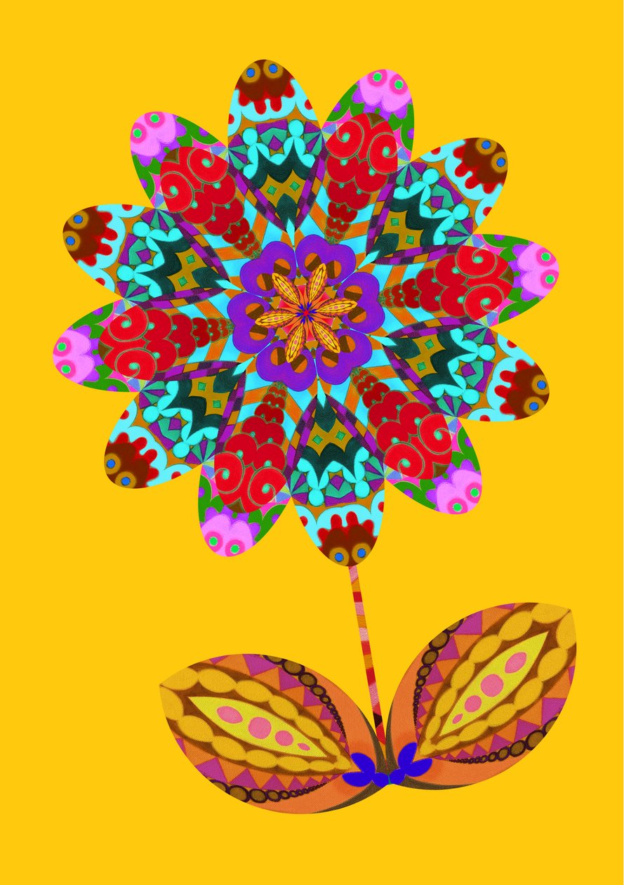 Corte de flores em amarelo, 2020 de Jane Tattersfield