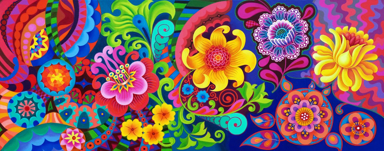 Padrão floral, 2020 de Jane Tattersfield