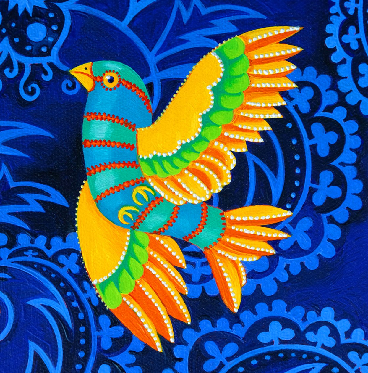 Pássaro de asa amarela, 2019 de Jane Tattersfield