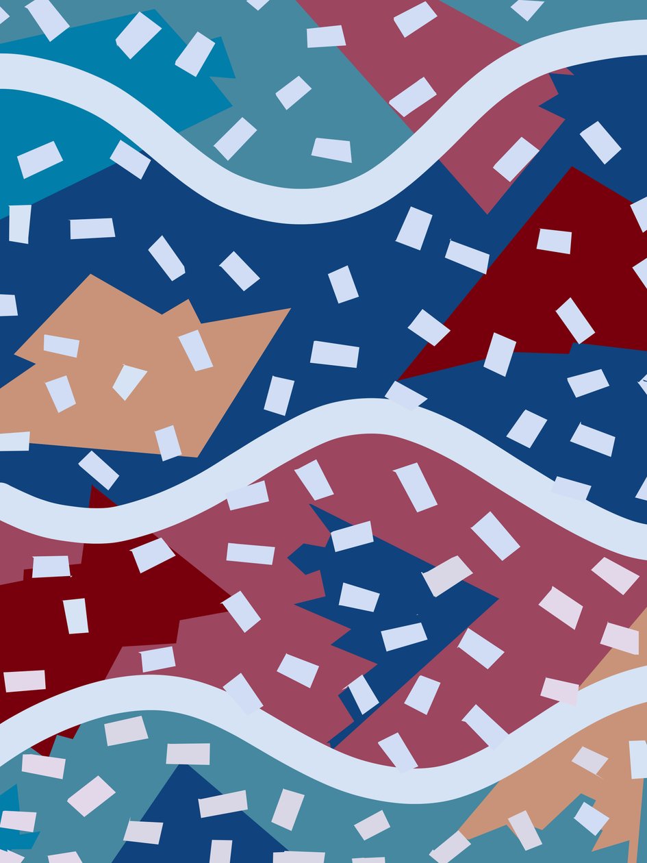 Pool color wavey, 2010 (photoshop) de Jane Willingale