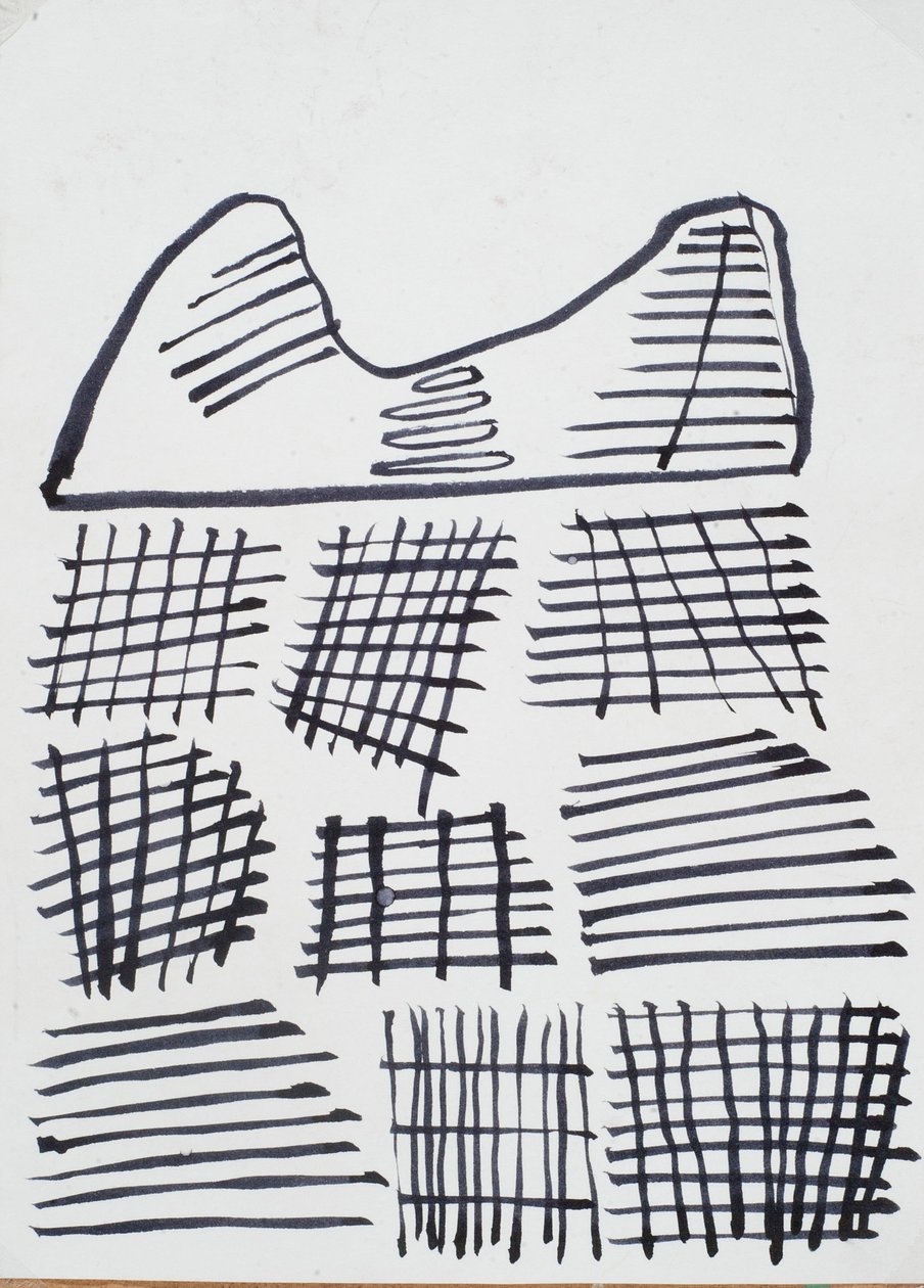 Desenho, 2015 (tinta sobre papel) de Janet McKenzie
