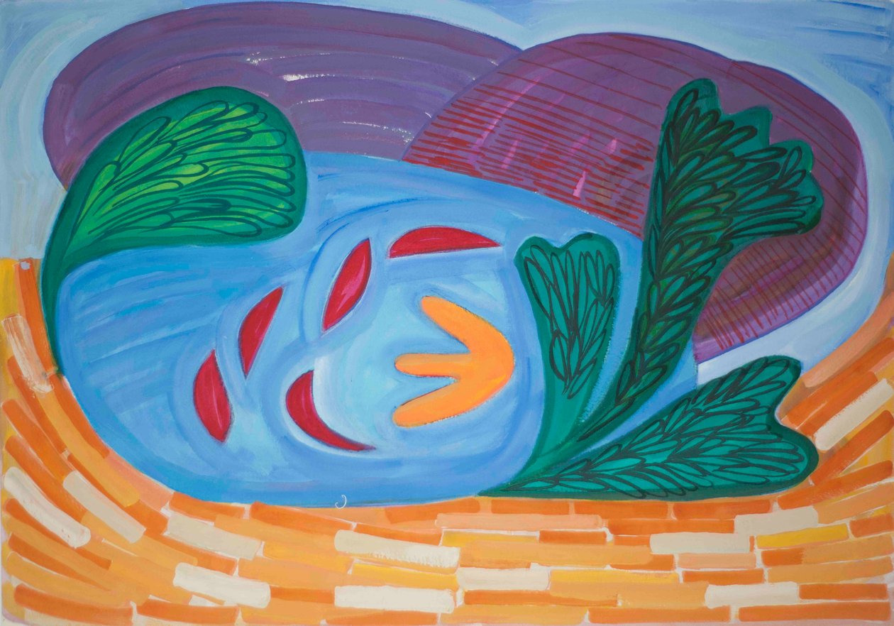Loch Ardnamuchan, 2015 (aguarela e guache) de Janet McKenzie