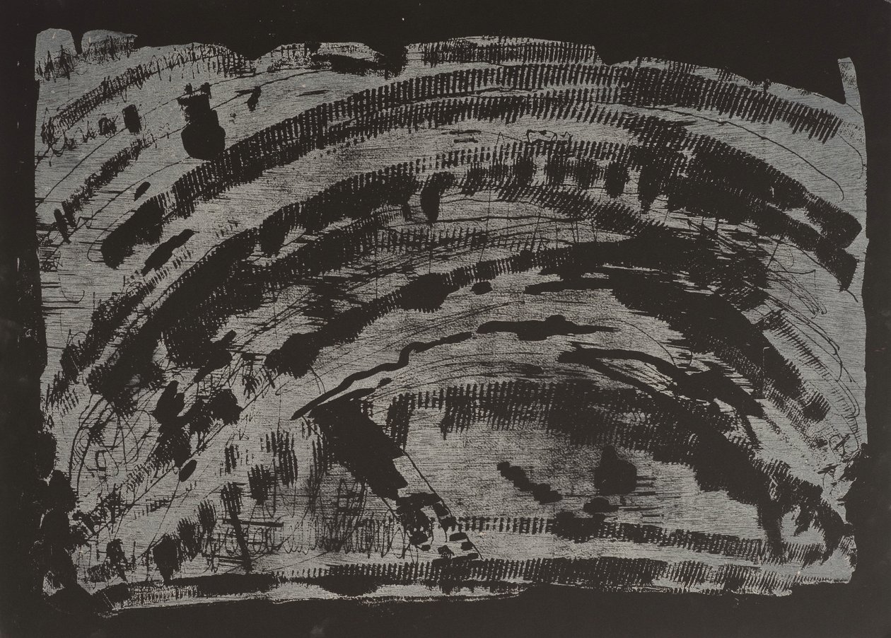 Poisoned Earth II, 2013 (xilogravura motosserra) de Janet McKenzie