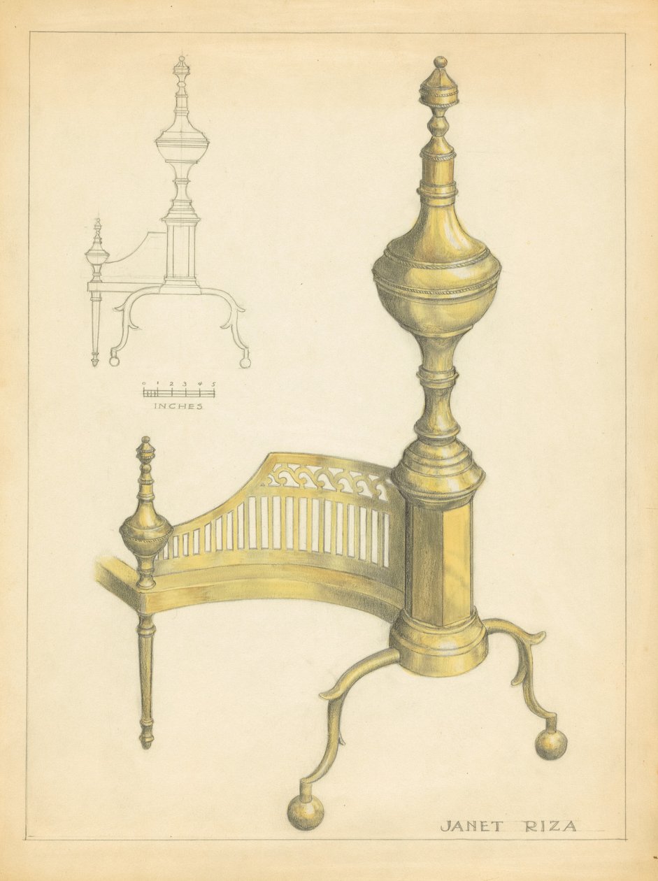 Andiron de Janet Riza