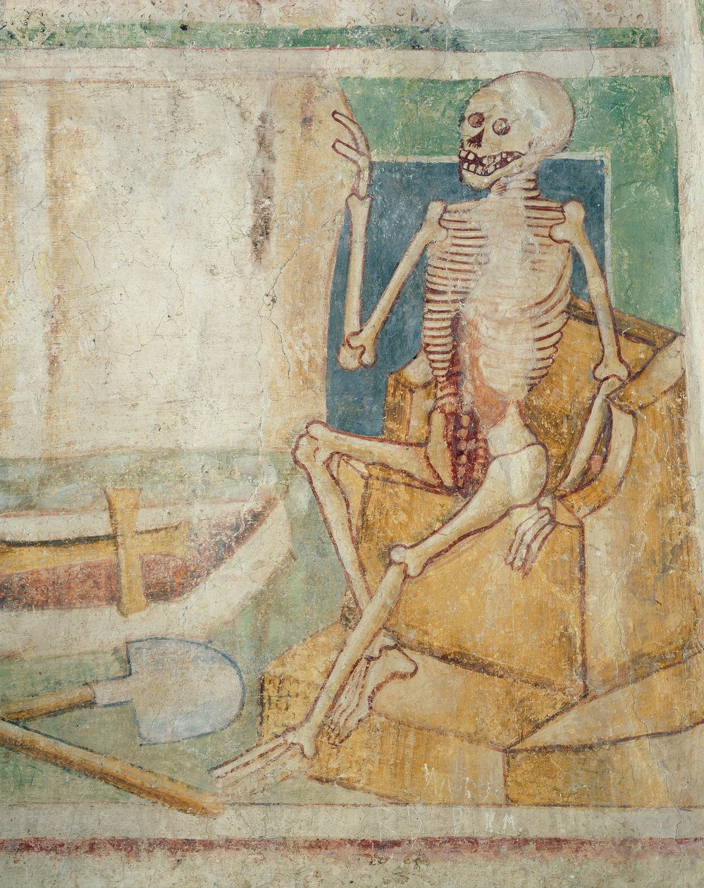 A Dança da Morte: Morte pelo túmulo aberto, 1490 de Janez Kastav