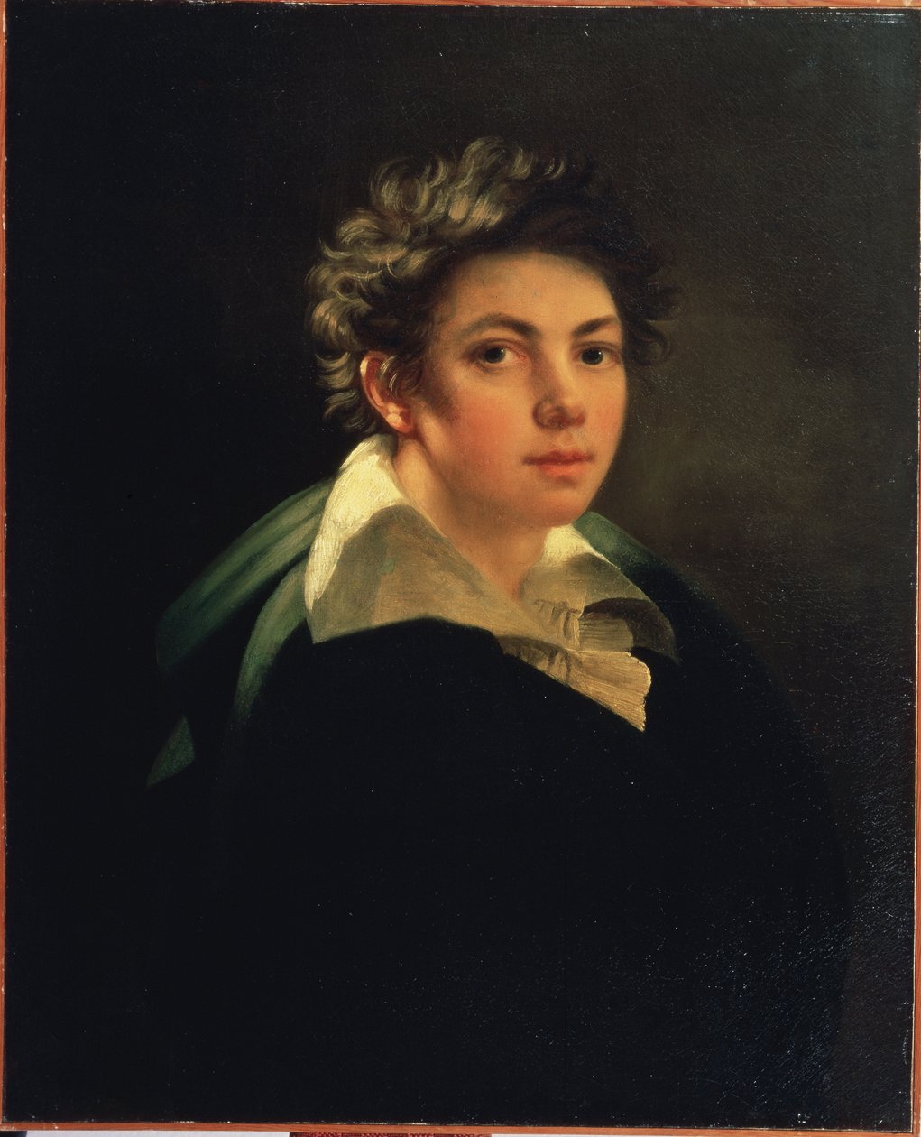 "Auto-Retrato"" Pintura de Janos Rombauer (1782-1849) 1813 State A. Pushkin Museum of Fine Arts, Moscow de Janos Rombauer
