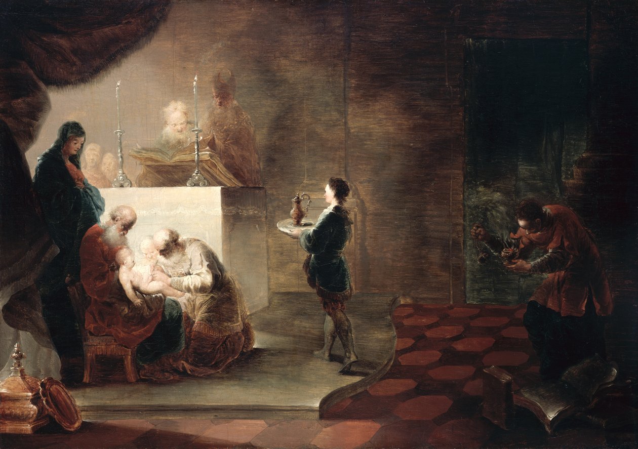 A circuncisão de Cristo, depois de 1751 de Januarius Zick