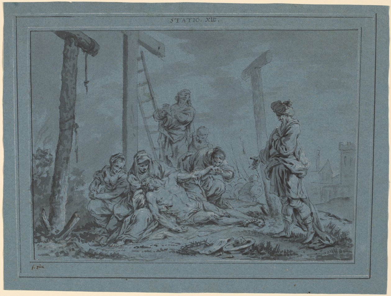 A Lamentação (ESTAÇÃO XIII) de Januarius Zick