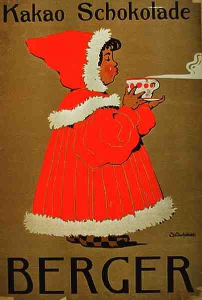Anúncio para "Berger Cocoa Chocolate" (cor litho) de January Suchodolski