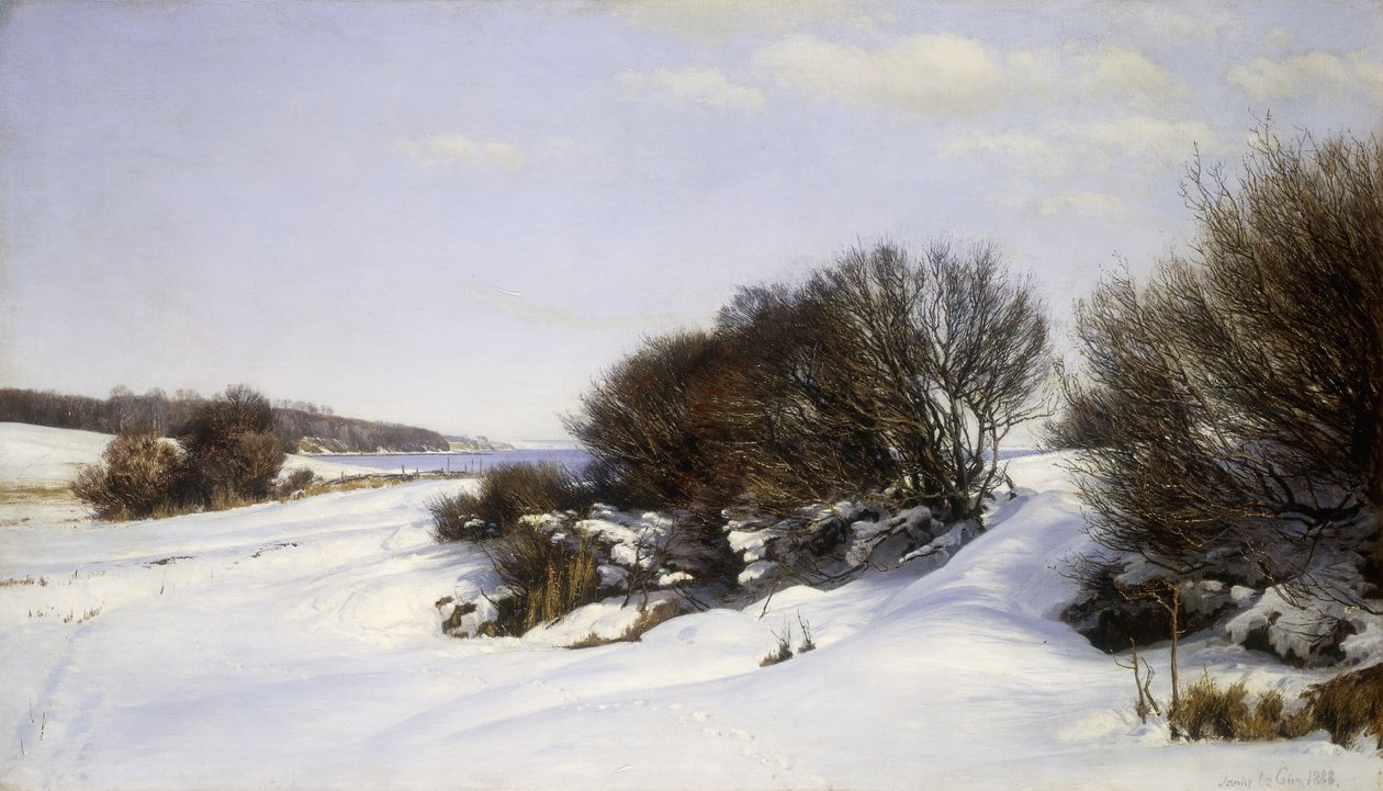 Inverno perto do mar, 1888 de Janus La Cour