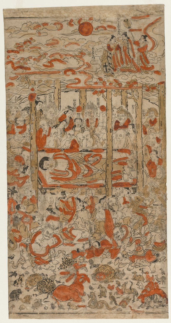 O Parinirvana do Buda de Japan, Edo period