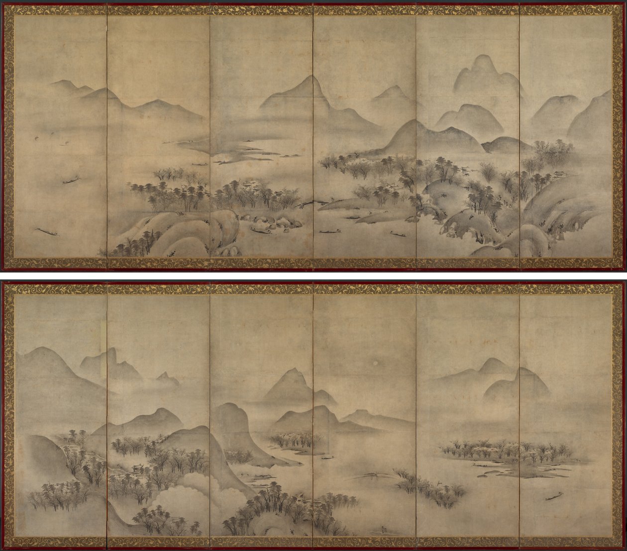 Paisagem enluarada de Japan, Muromachi period