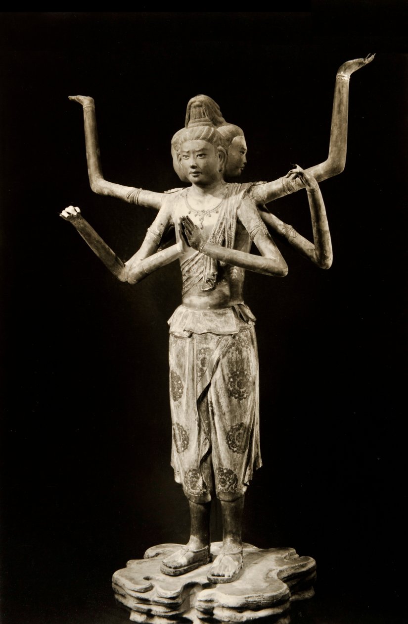 Ashura, do século VIII, Nara Period, Kofukuji, 1950 de Japanese Photographer