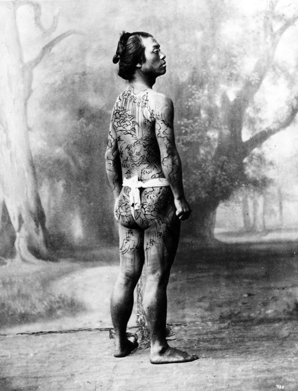 Tatuado Betto, c.1860-80 de Japanese Photographer