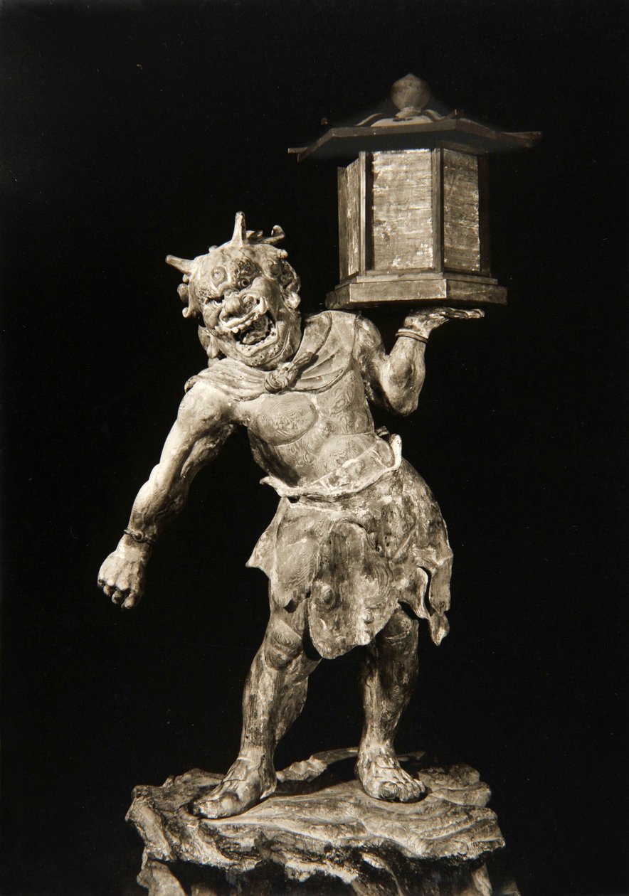 Tentoki, datado de 1215, início do período Kamakura, templo Kofukuji, Nara, Japão, 1950 de Japanese Photographer