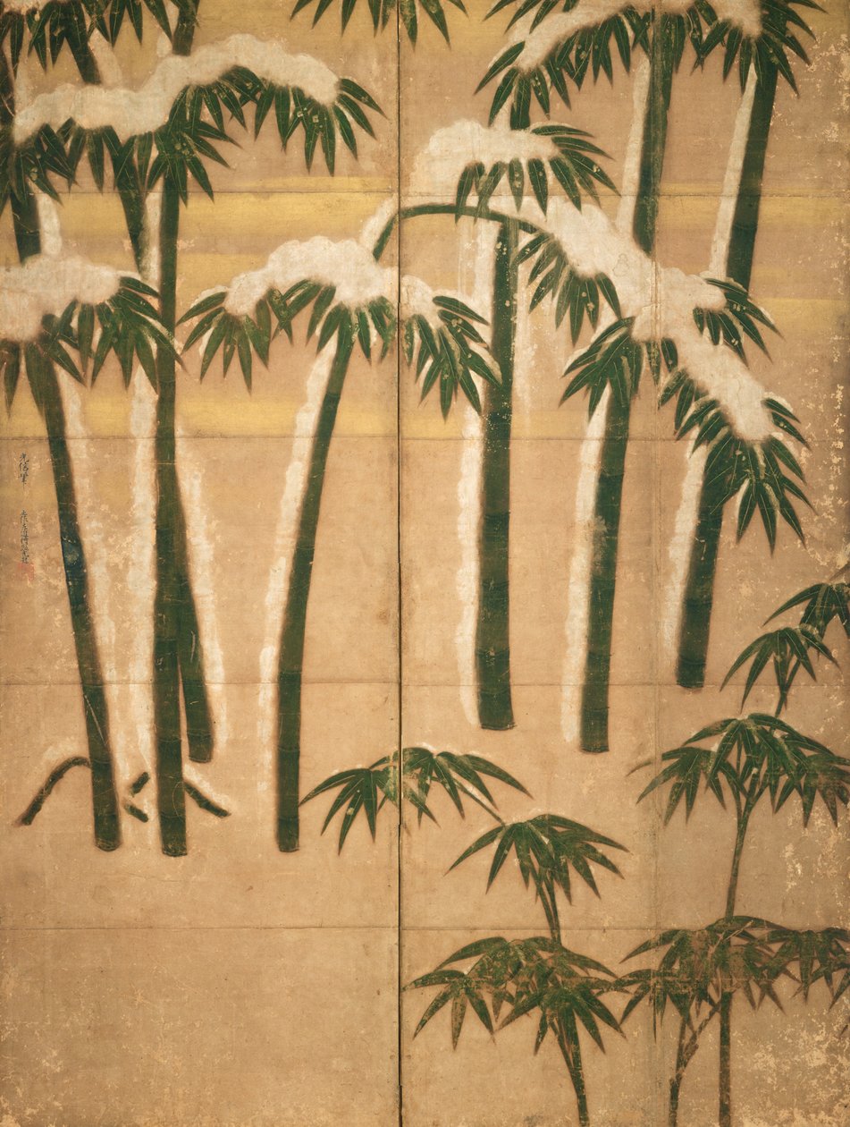 Bambu, Período Momoyama (1568-1615) (tinta sobre papel) de Japanese School