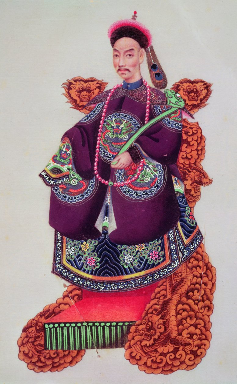 Traje de um imperador, final do século XVIII de Japanese School