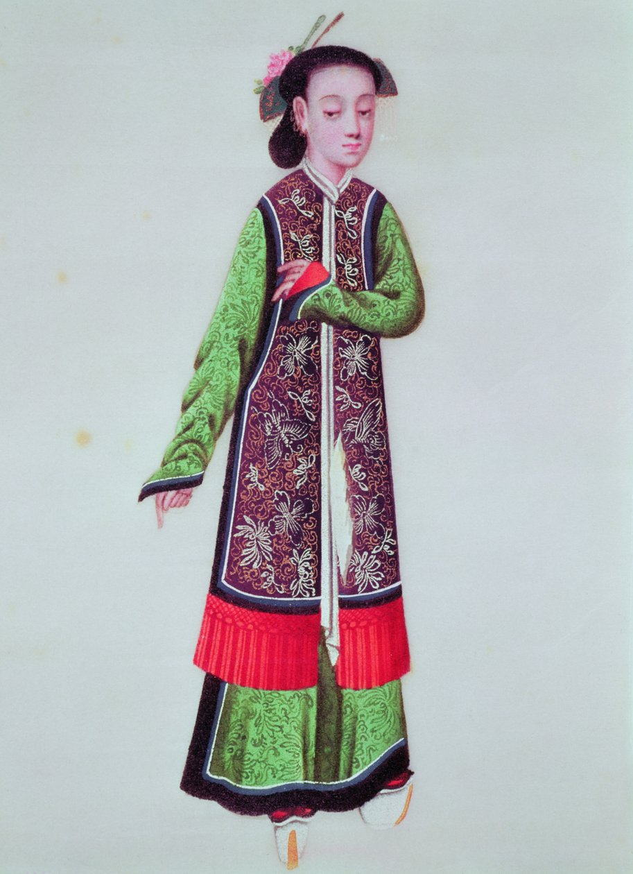 Imperatriz japonesa em traje imperial de Japanese School