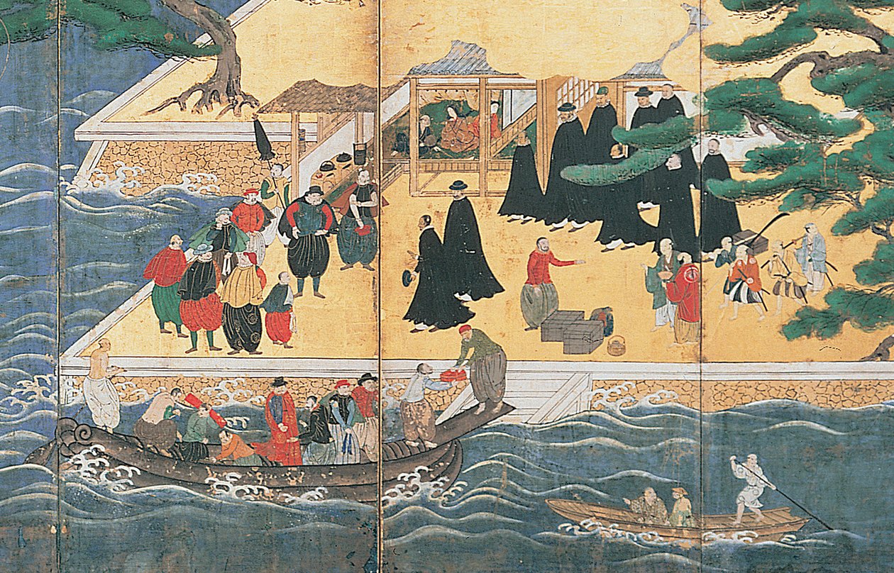 Chegada dos bárbaros do sul de Japanese School