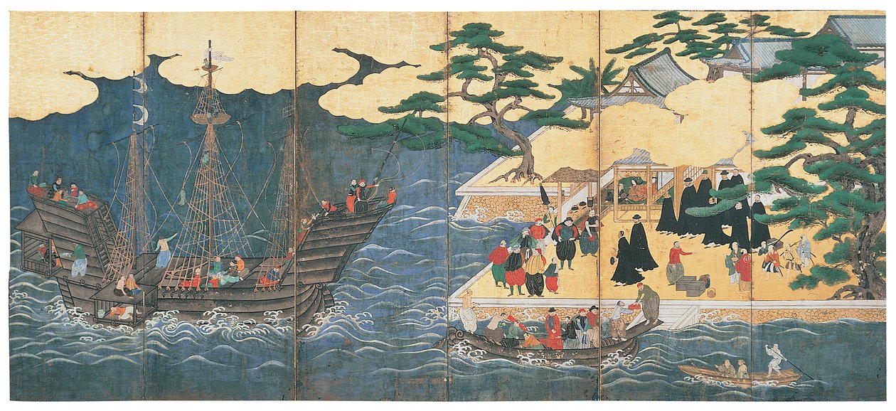 Chegada dos bárbaros do sul de Japanese School