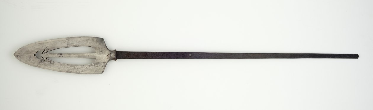 Cabeça de um Yari, ou lança (aço) de Japanese School