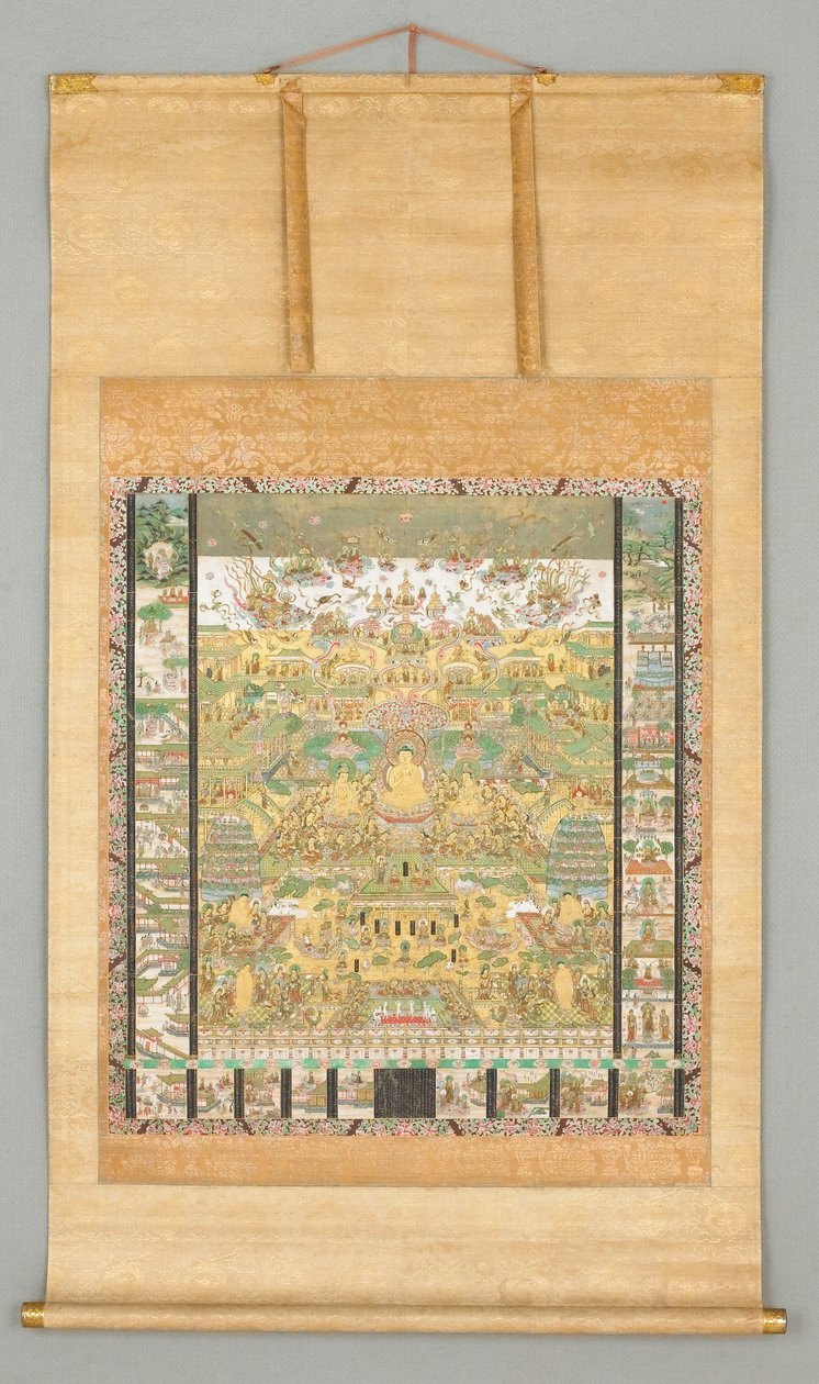 Ilustração do Sutra da Contemplação
(Taima Mandara) de Japanese School