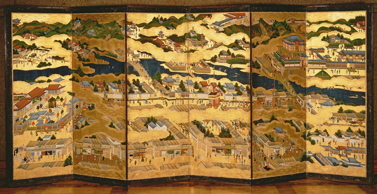 Nos arredores de Quioto e arredores, Período Edo de Japanese School