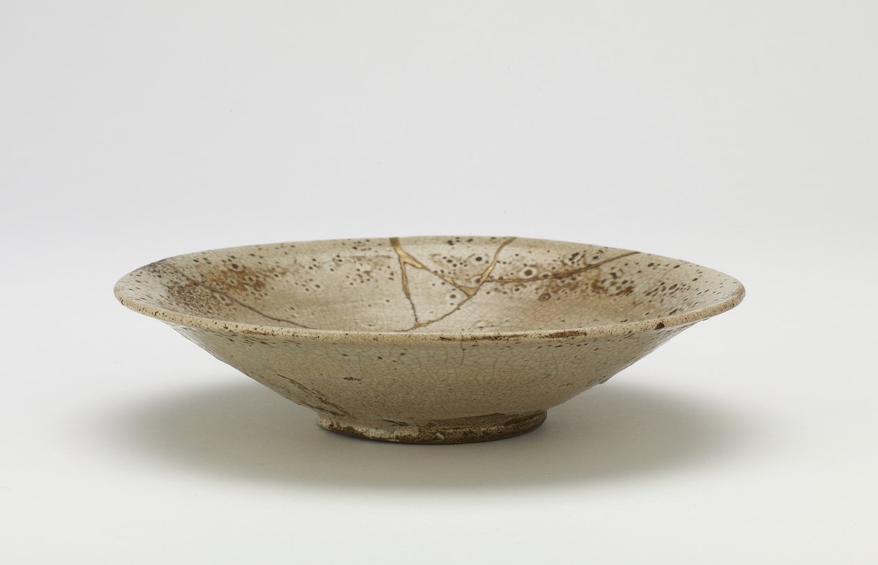 Tigela de chá Karatsu de Japanese School