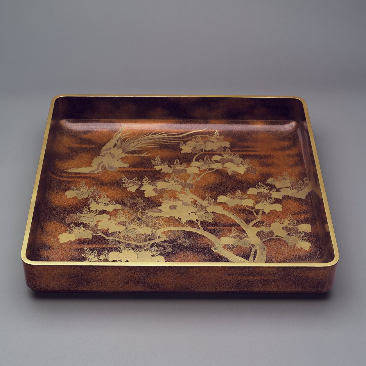 Bandeja de Kimono, 1868-1912 (madeira laqueada) de Japanese School