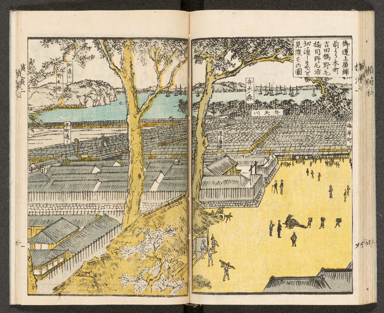 Mapas 198.b.21, f.19r, Vistas de Yokohama de Japanese School
