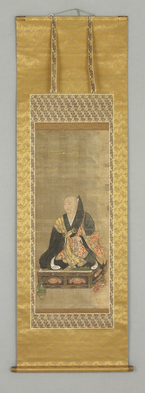 Retrato de um monge de Japanese School