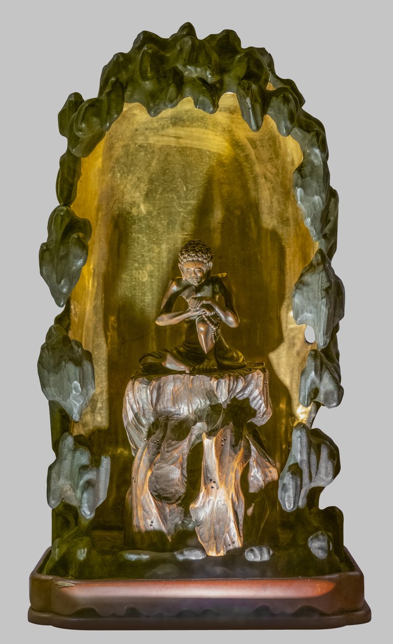 Ascético de Shakyamuni. Japão, período Edo de Japanese School