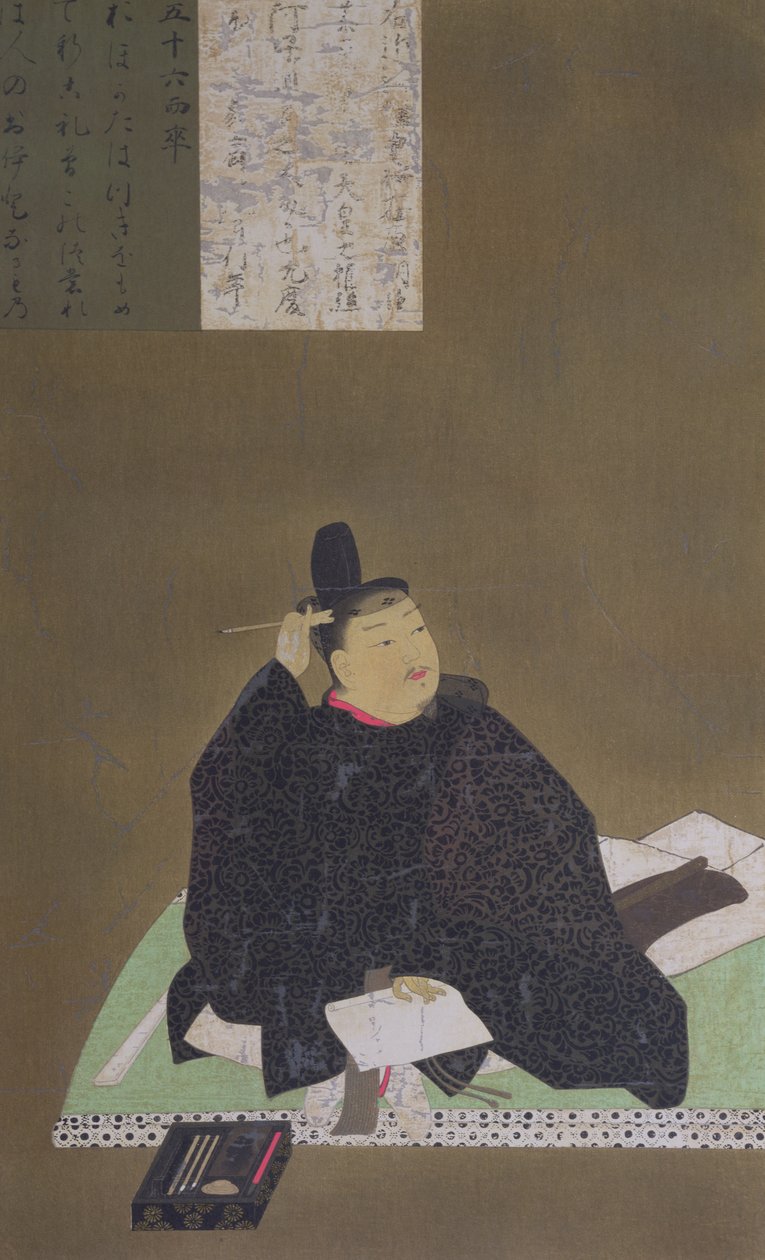 O poeta, Ariwara Narihira (825-880) de 