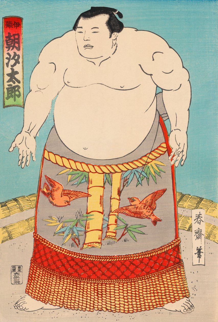 O lutador de sumo Asashio Taro de Japanese School