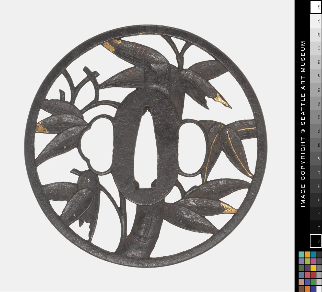 Tsuba: Bambu de Japanese School