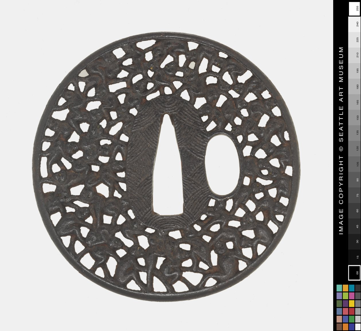 Tsuba: Cem Macacos de Japanese School
