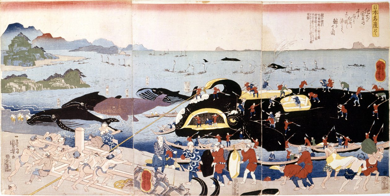 A pesca da baleia no Japão de Japanese School