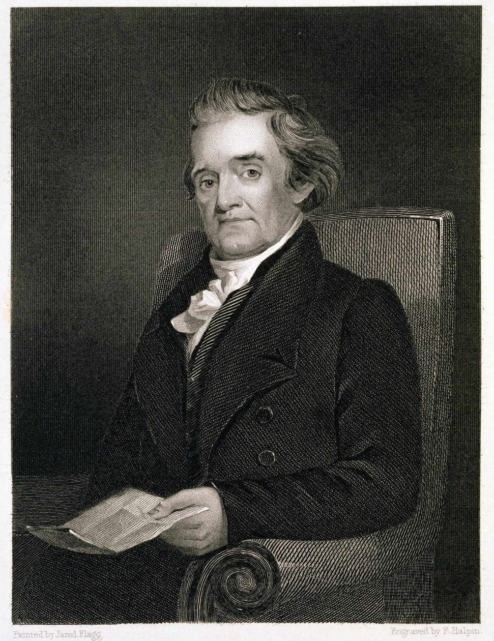 Noah Webster (1758-1843) gravado por Frederick W. Halpin (1805-80) de Jared Bradley Flagg