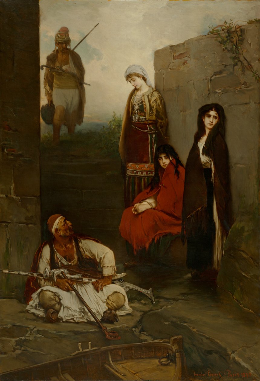 Cativos (Mulheres Montenegrinas Cativas), 1870 de Jaroslav Cermak