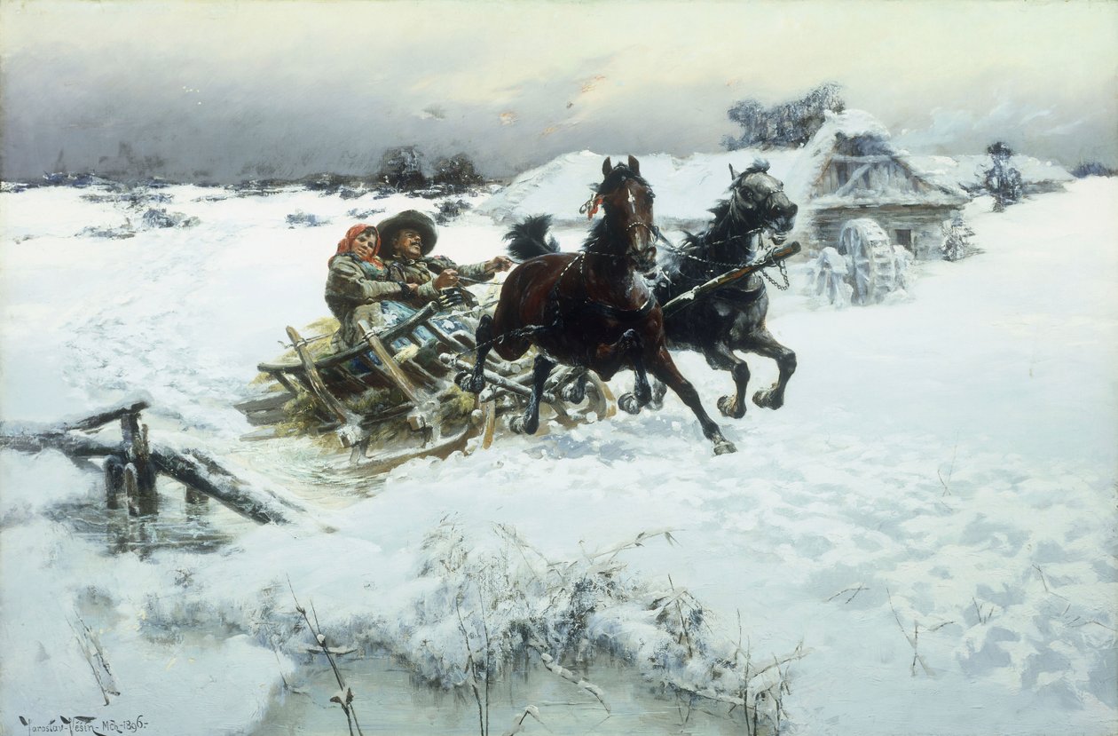 O Sleighride, 1896 de Jaroslav Friedrich Julius Vesin
