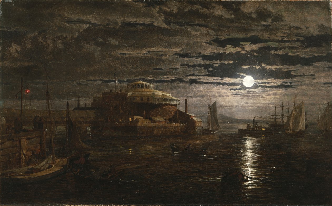 Jardim do Castelo, Nova York, 1859 de Jasper Francis Cropsey