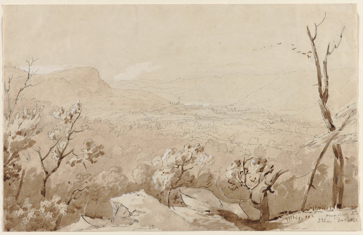A View from Bald Mountain, Orange County, N.Y. de Jasper F. Cropsey